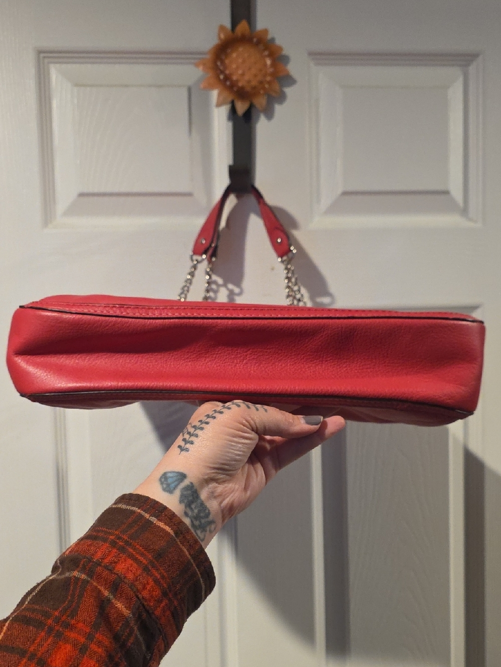 Coach Poppy Pebbled Leather Tote Pink - Picture 4 of 12